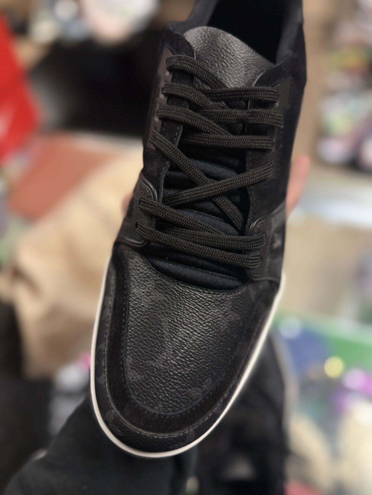 Louis Vuitton Louis Vuitton Black Trainer Size UK11/12US $1370 Retail Size US 12 / EU 45 - 9 Thumbnail