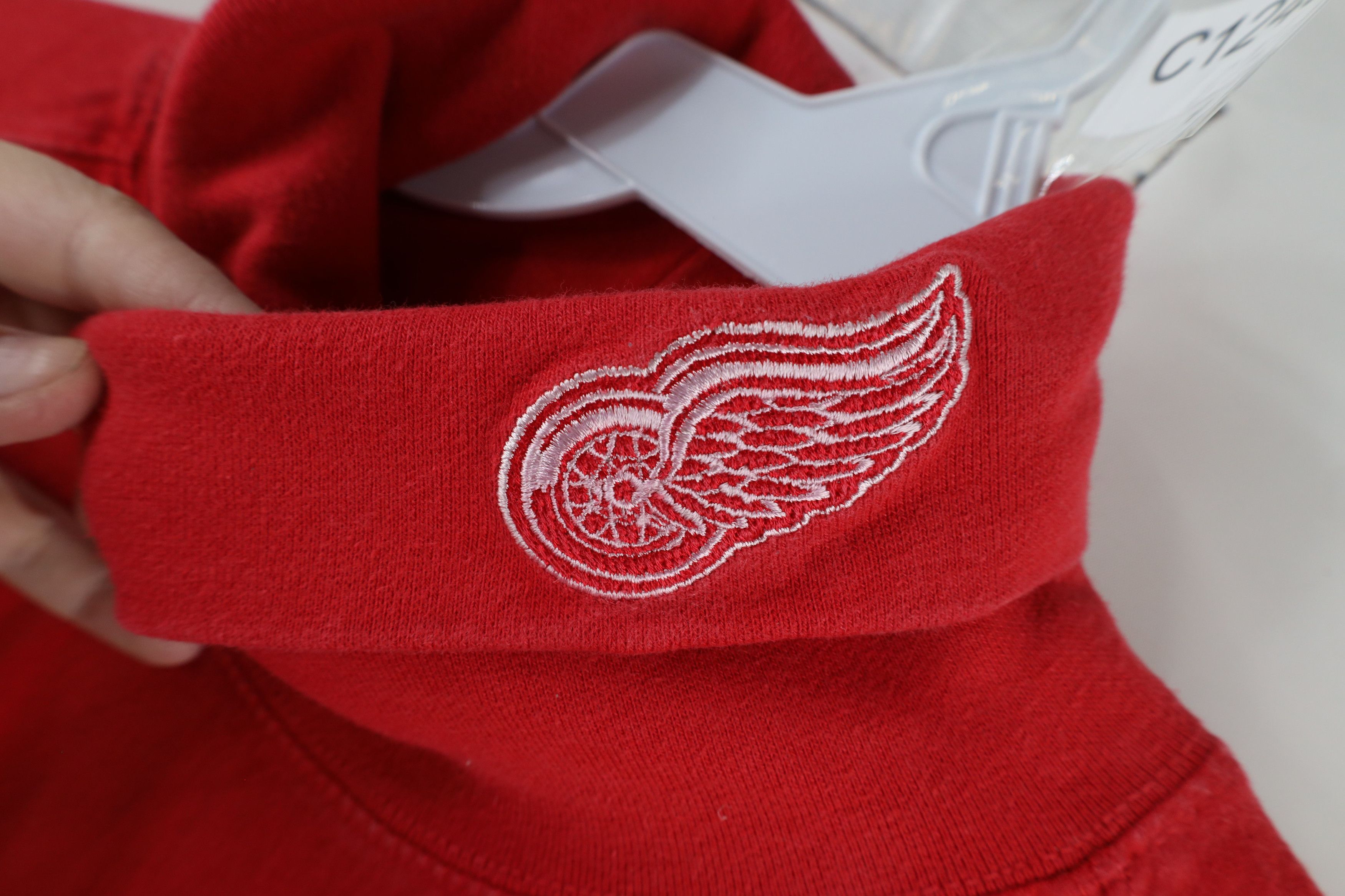 Starter × Vintage Vintage 90s Starter Red Wings Hockey Turtleneck T-Shirt Size US XL / EU 56 / 4 - 6 Thumbnail