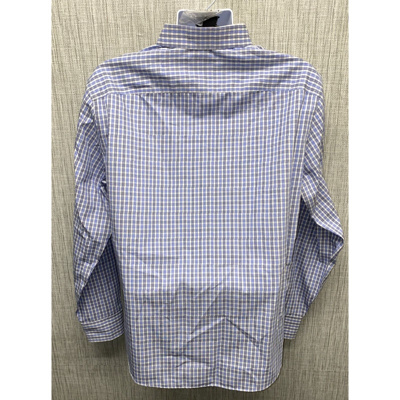 UNTUCKit UNTUCKit Mens Blue Plaid Long Sleeve Button Front Shirt XL Shirt Cotton Button-Down WRINKLE FREE Regular Mens Size US XL / EU 56 / 4 - 5 Thumbnail