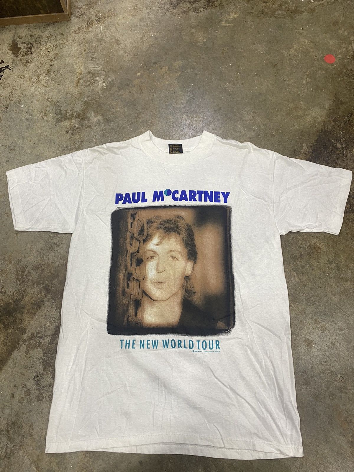 Band Tees × Vintage Vintage Unworn Paul MCartney The New World Tour 1993 tshirt Size US L / EU 52-54 / 3 - 1 Thumbnail