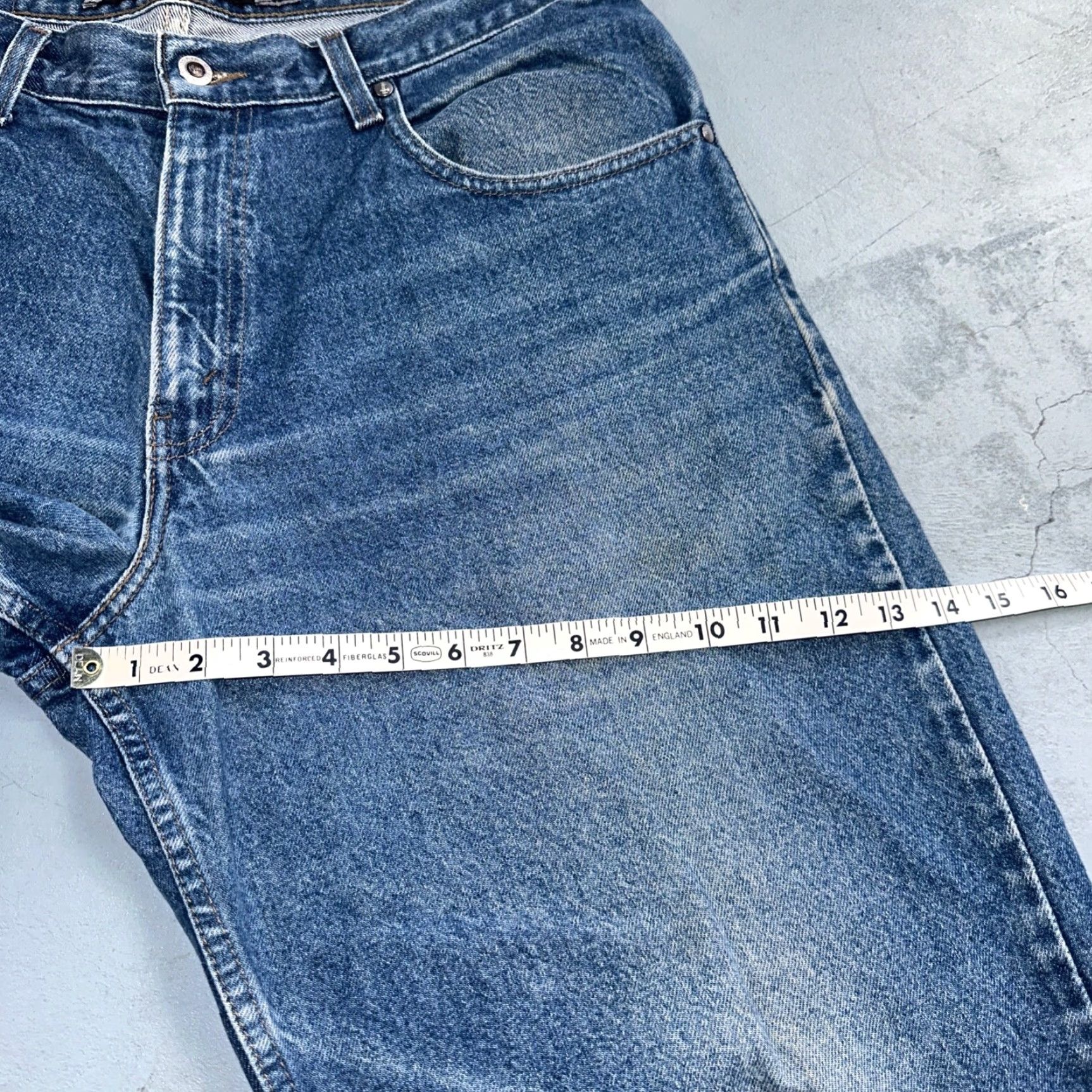 Levi's VINTAGE Levi's Silvertab Levis SilverTab 90s Baggy Denim Jeans Blue 35x32 Mens Jeans Wide-Leg 90s Theme Pockets Size US 35 - 7 Thumbnail