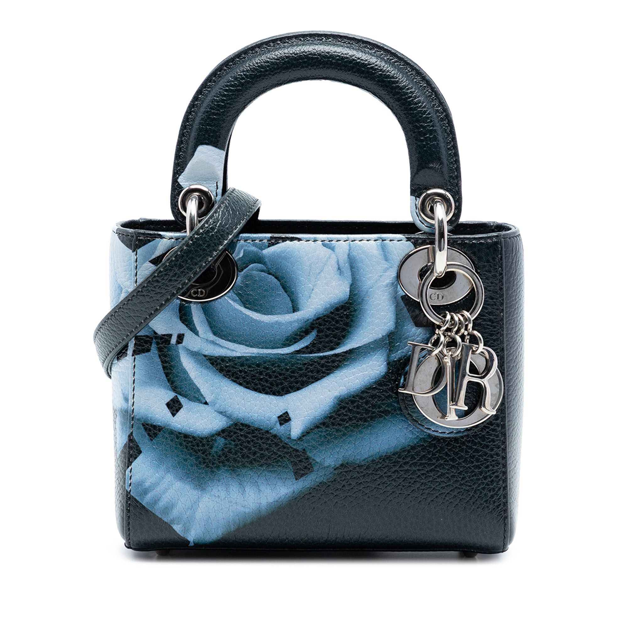 Dior Mini Deerskin Floral Print Lady Dior Size ONE SIZE - 1 Thumbnail