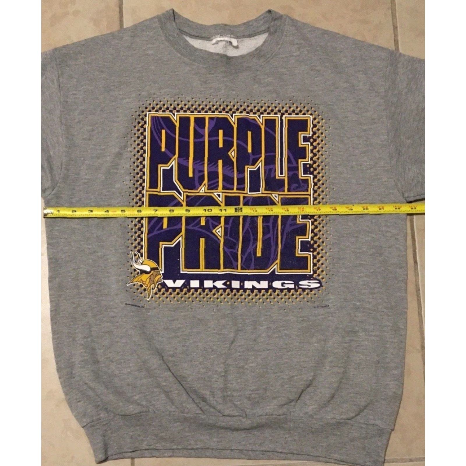 NFL Vtg 90s Minnesota Vikings Purple Pride Sweatshirt Hoodie L Mens Gray NFL Football Pullover Size US L / EU 52-54 / 3 - 5 Thumbnail