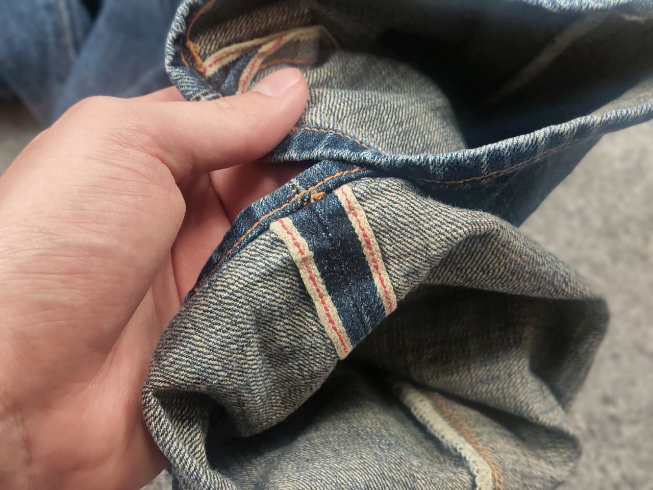Indigofera Indigofera Vintage Selvedge Distressed Japan Denim Jeans Size US 34 / EU 50 - 21 Thumbnail