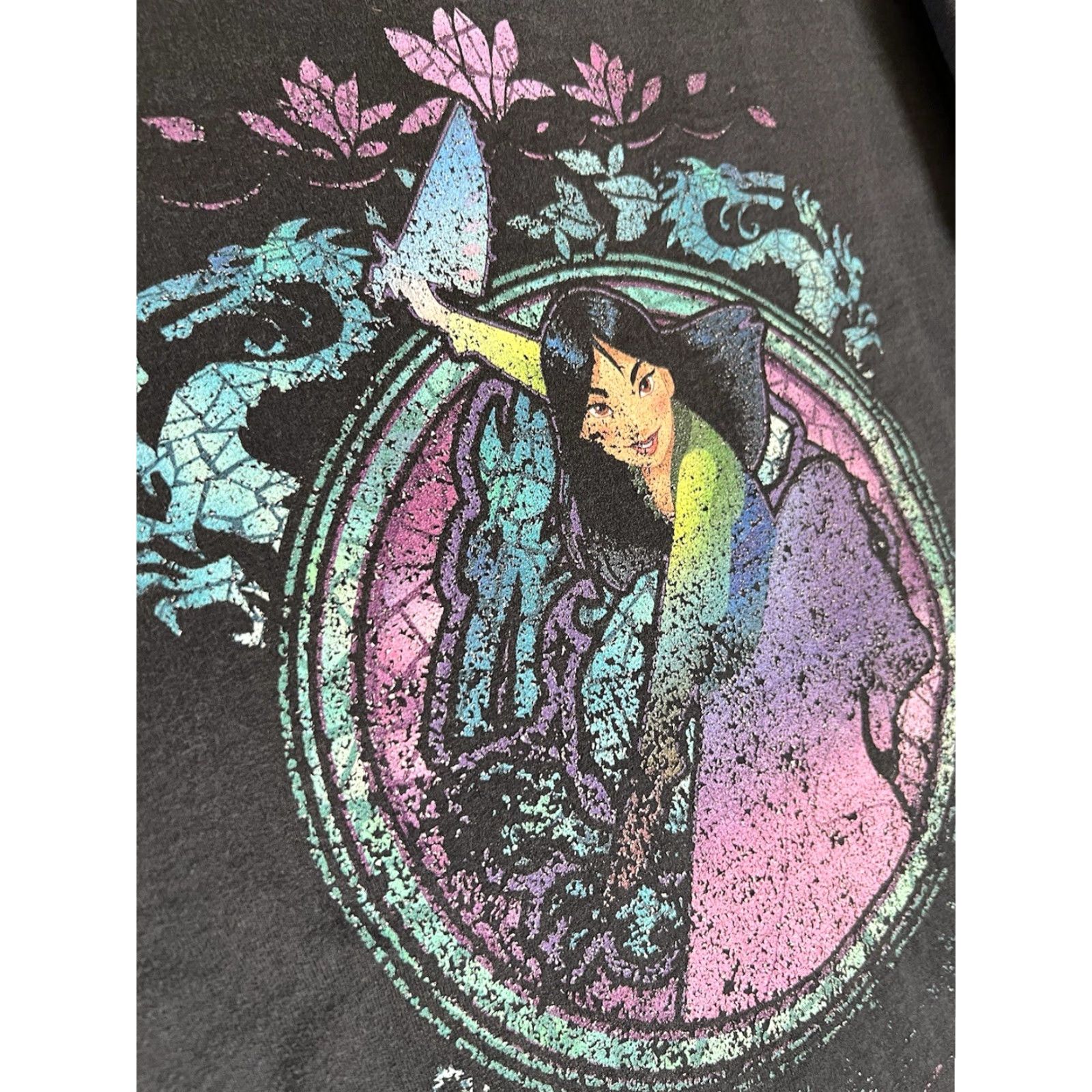 Disney VINTAGE Disney Mulan Sweatshirt Crewneck XL Black Unisex Adults Graphic Print - Size US XL / EU 56 / 4 - 3 Thumbnail