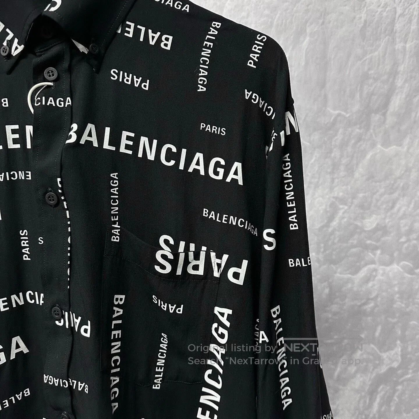 Balenciaga balenciaga logo print long sleeve shirt. Size US XS / EU 42 / 0 - 3 Thumbnail