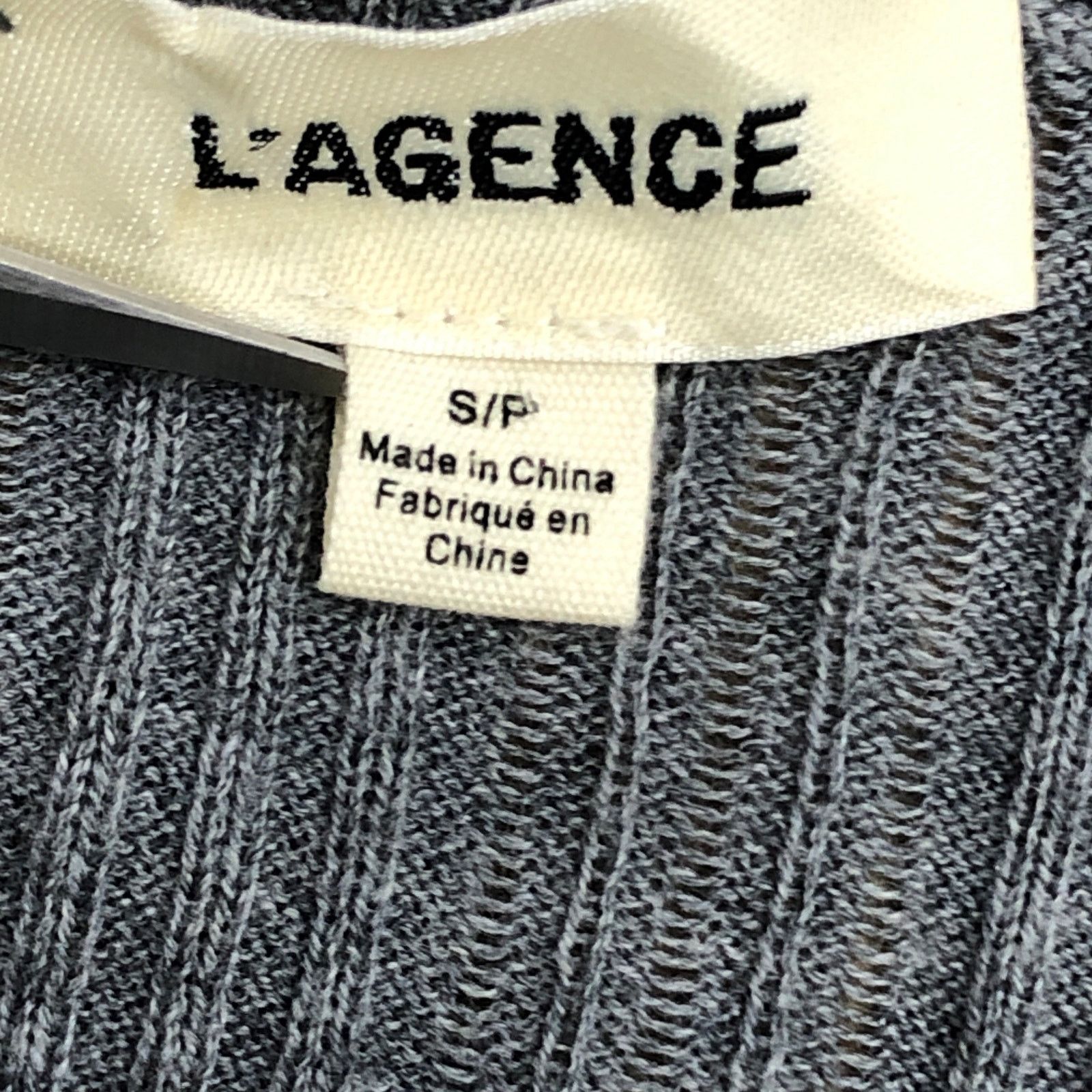 L'AGENCE L'Agence Sz S Cardigan Cashmere Silk Cotton Primrose Plisse Size S / US 4 / IT 40 - 13 Thumbnail