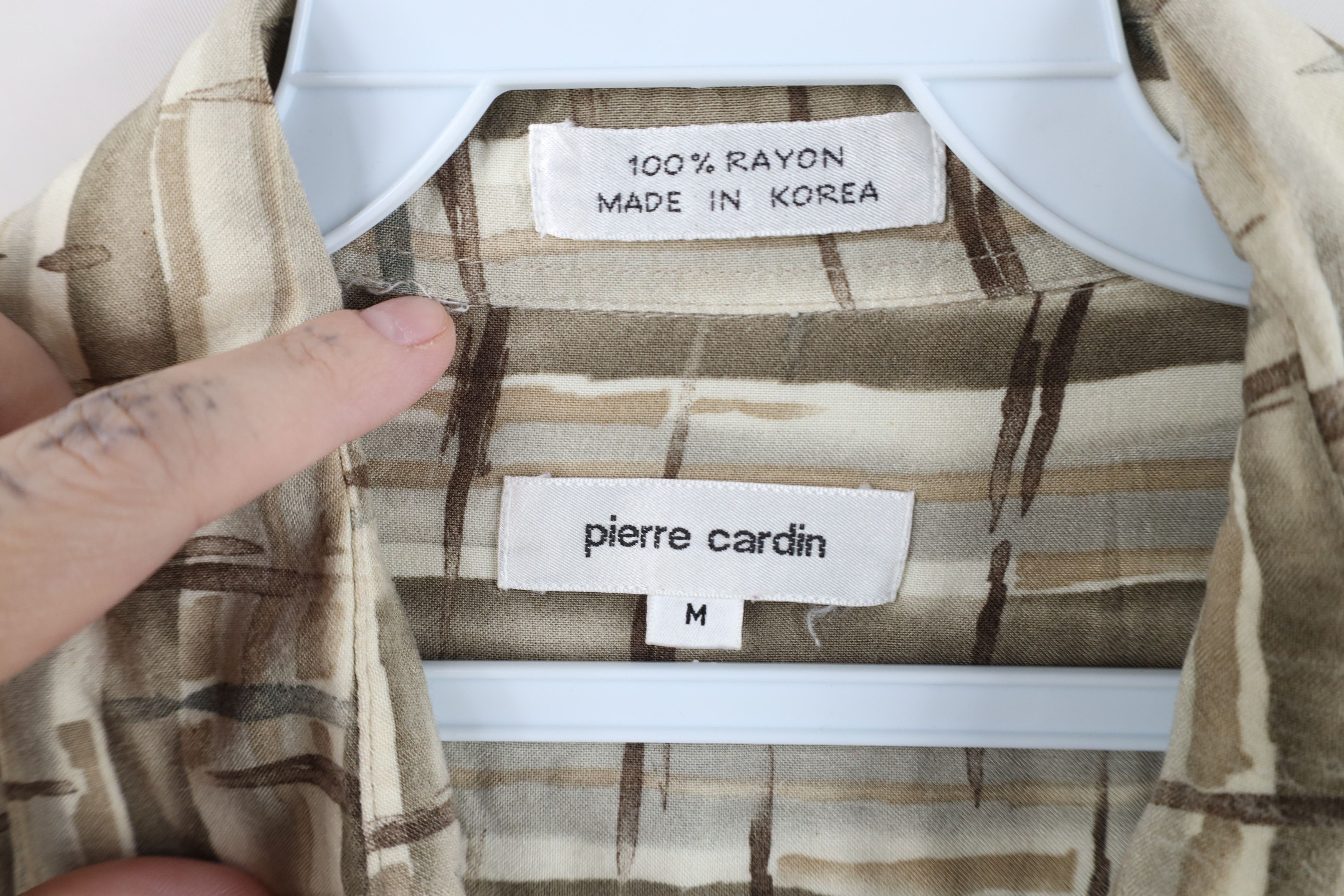 Vintage Vintage 90s Streetwear Striped Rayon Collared Button Shirt Size US M / EU 48-50 / 2 - 6 Thumbnail
