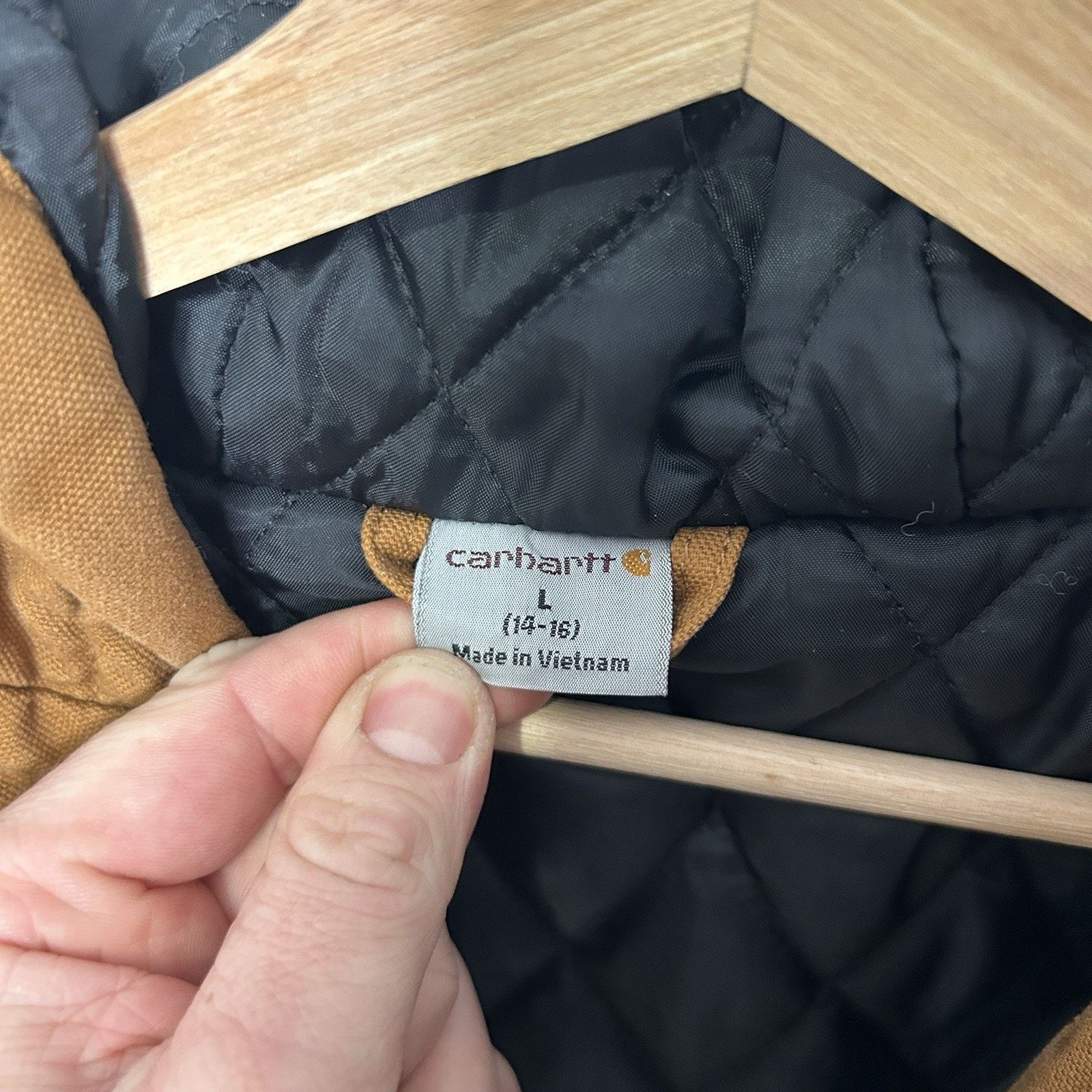 Carhartt Y2K Carhartt Quilt-Lined Active Jacket “Light Brown" Size S / US 4 / IT 40 - 11 Thumbnail