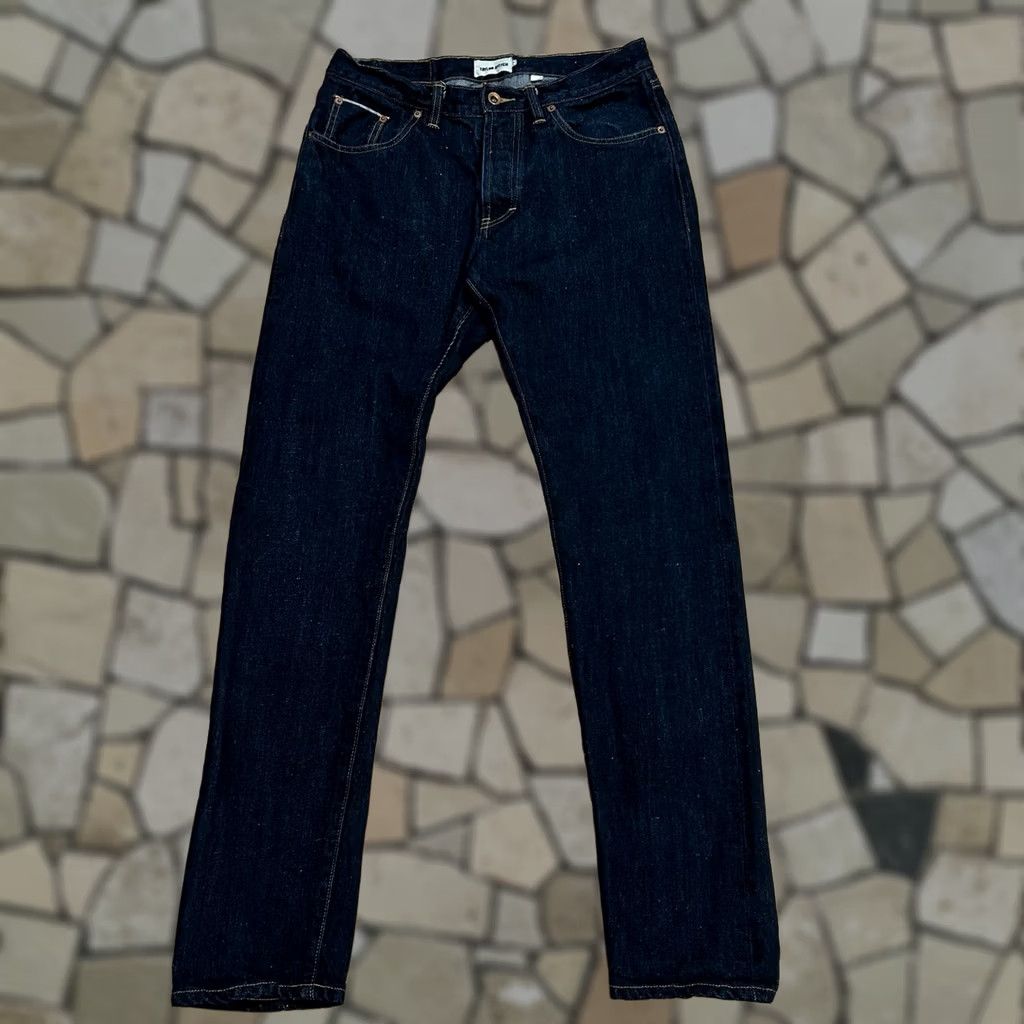 Taylor Stitch Taylor Stitch The Slim Jean Mid Wash Organic Selvedge Men’s 31 Jeans Slim Dark Blue 5-Pocket Mens Size US 31 - 1 Thumbnail