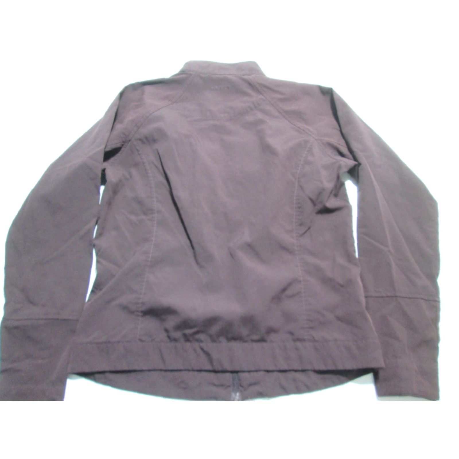 Vintage Columbia Jacket Brown Basic Jacket Womens L Zip Pockets Solid Polyester Outerwear Size L / US 10 / IT 46 - 2 Thumbnail