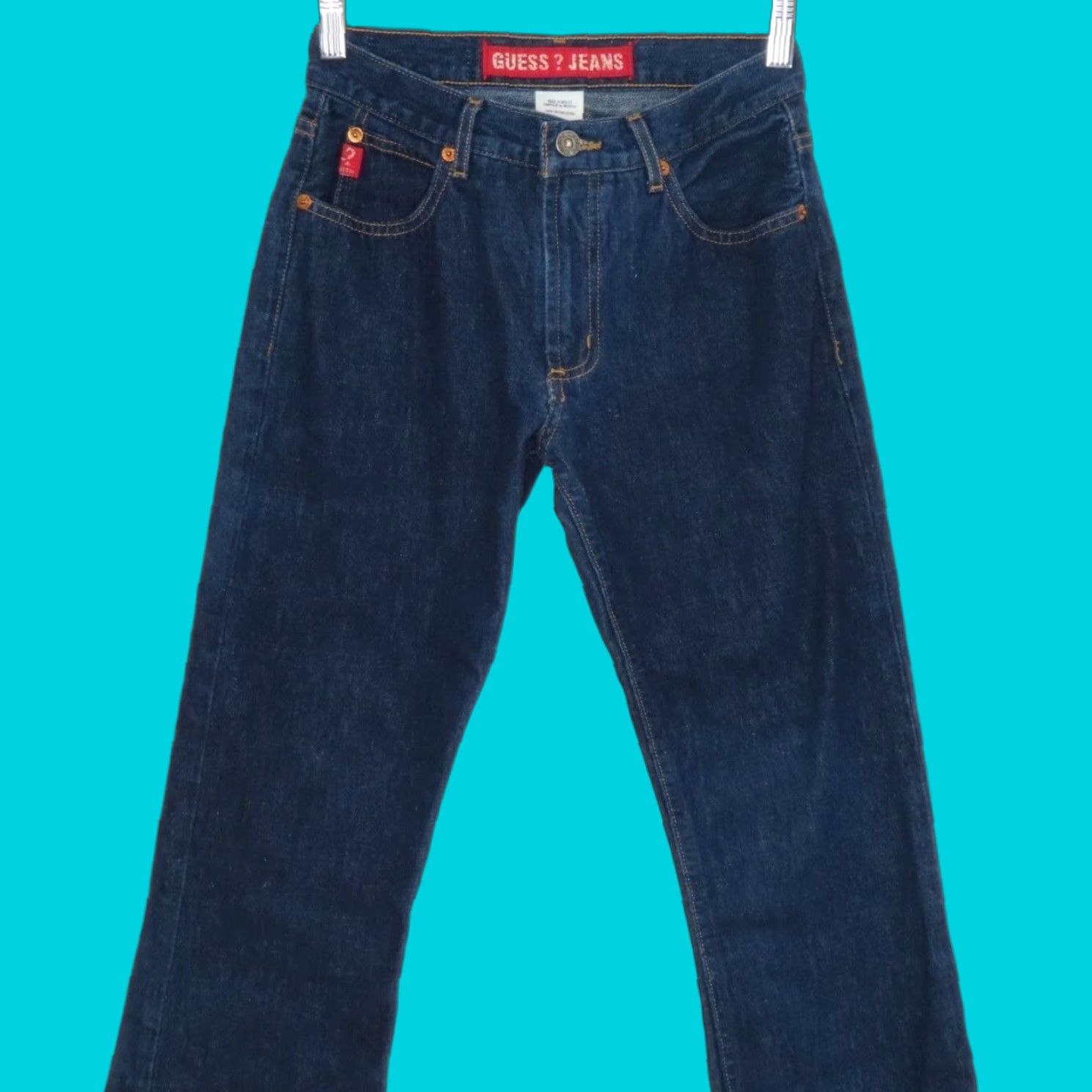 Guess VINTAGE GUESS Jeans Women 26 Reg Dark Wash Denim 5-Pocket Regular 31" Inseam Blue Cotton Size 26" / US 2 / IT 38 - 1 Thumbnail