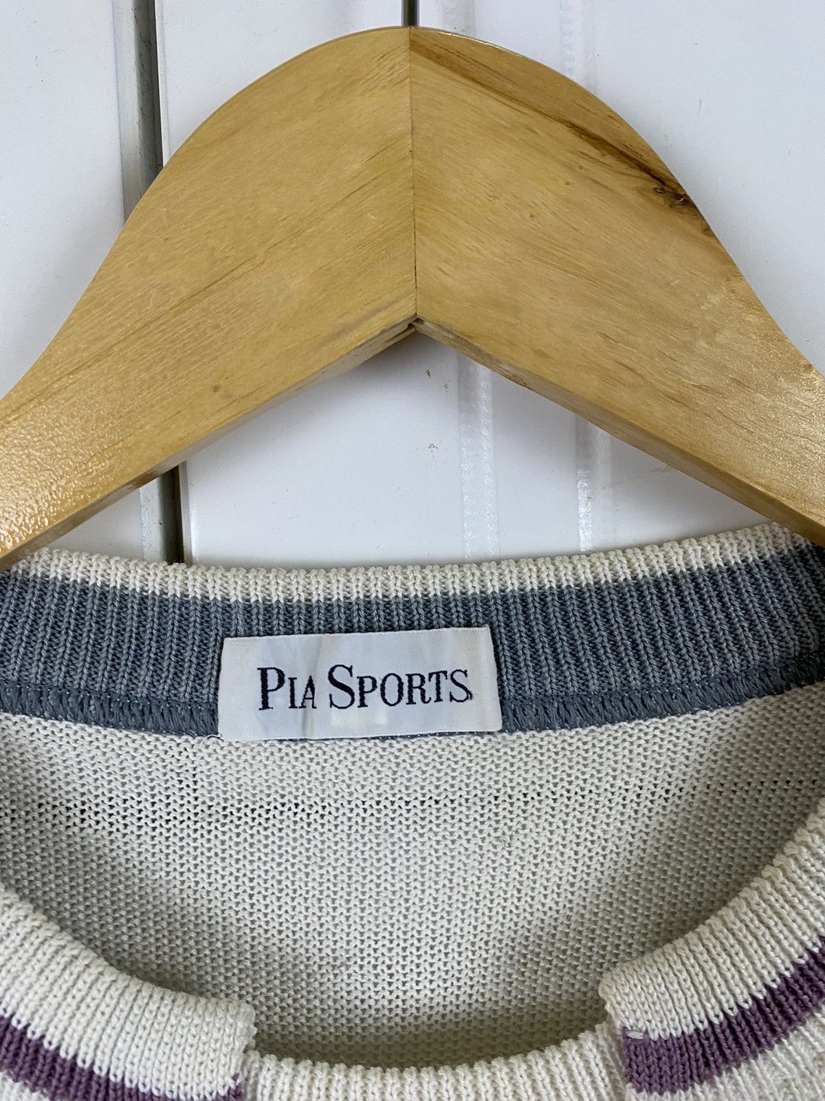 Japanese Brand × Vintage Vintage Knitwear Pia Sport Big Logo Size US M / EU 48-50 / 2 - 7 Thumbnail