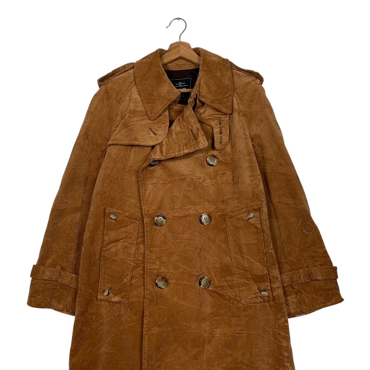 Japanese Brand Van Jacket Double Breasted Corduroy Trench Coat Size US M / EU 48-50 / 2 - 3 Thumbnail