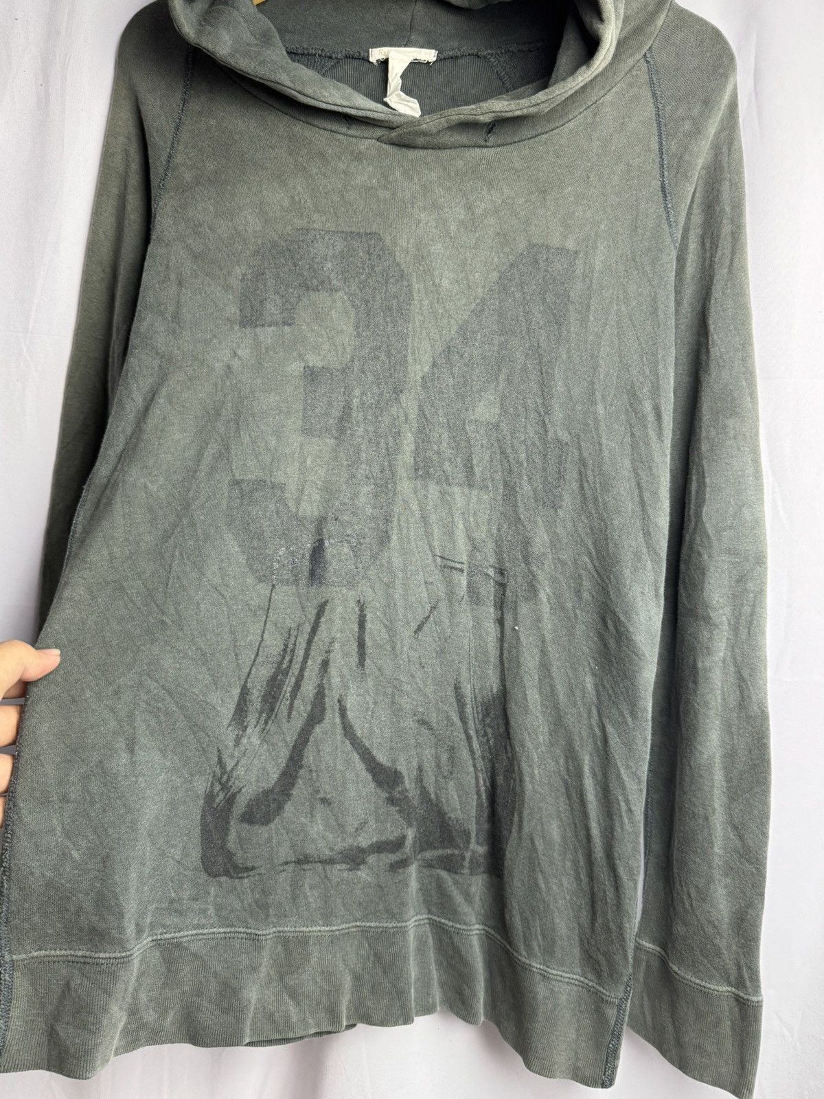 Hysteric Glamour Japanese 34 Resume Anthem Faded Green Hoodie Ifsix lgb style Size US M / EU 48-50 / 2 - 4 Thumbnail