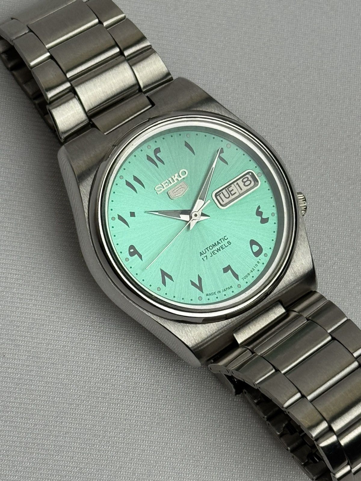 Seiko Automatic 7009 movement Green dial mens Watch