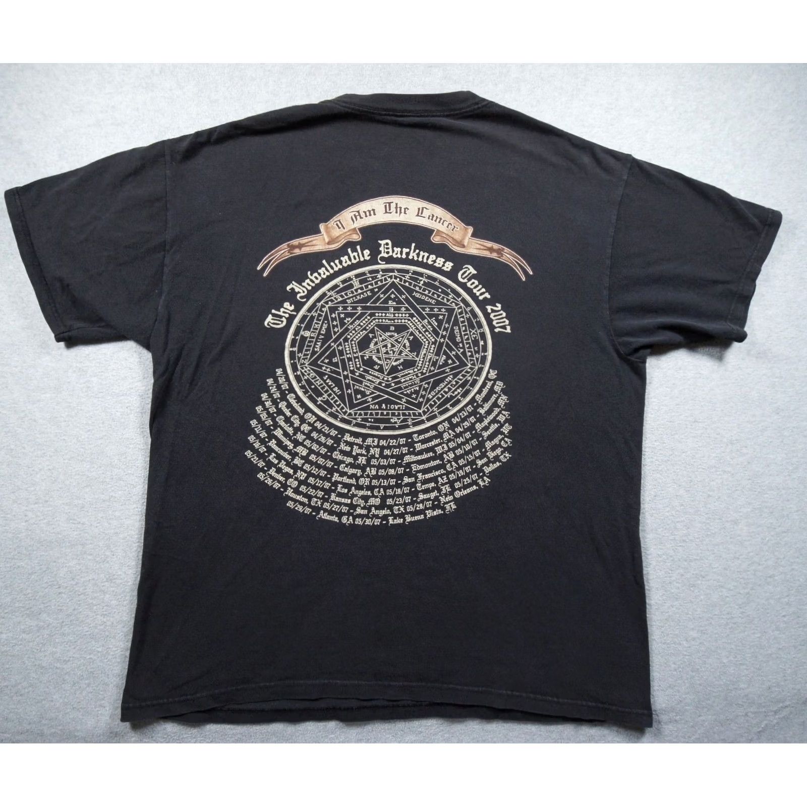 Anvil Vintage Dimmu Borgir Shirt Mens XL Black Deathcore Metal Band Tee 2007 Y2K Band Tee Mens Shirts XLarge Black Size US XL / EU 56 / 4 - 5 Thumbnail