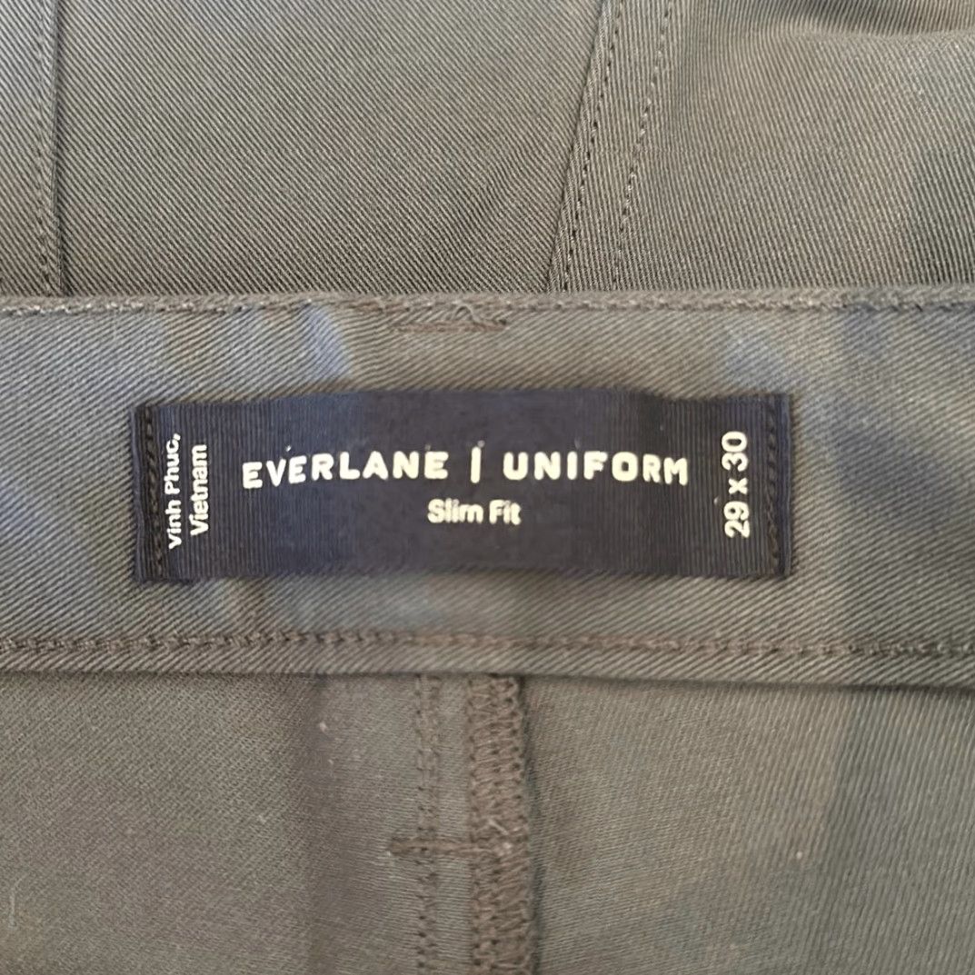 Everlane Everlane Uniform Slim Fit Mens Blue Stretch Pants W29 x L30 Size US 29 - 5 Thumbnail