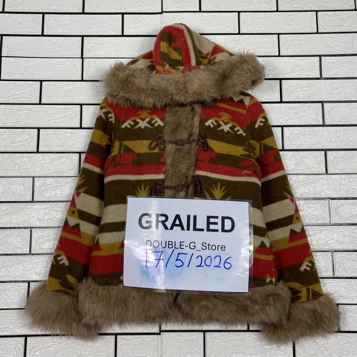 Hysteric Glamour Ozone Community Faux Fur Jacket Striped Design Size US M / EU 48-50 / 2 - 1 Thumbnail