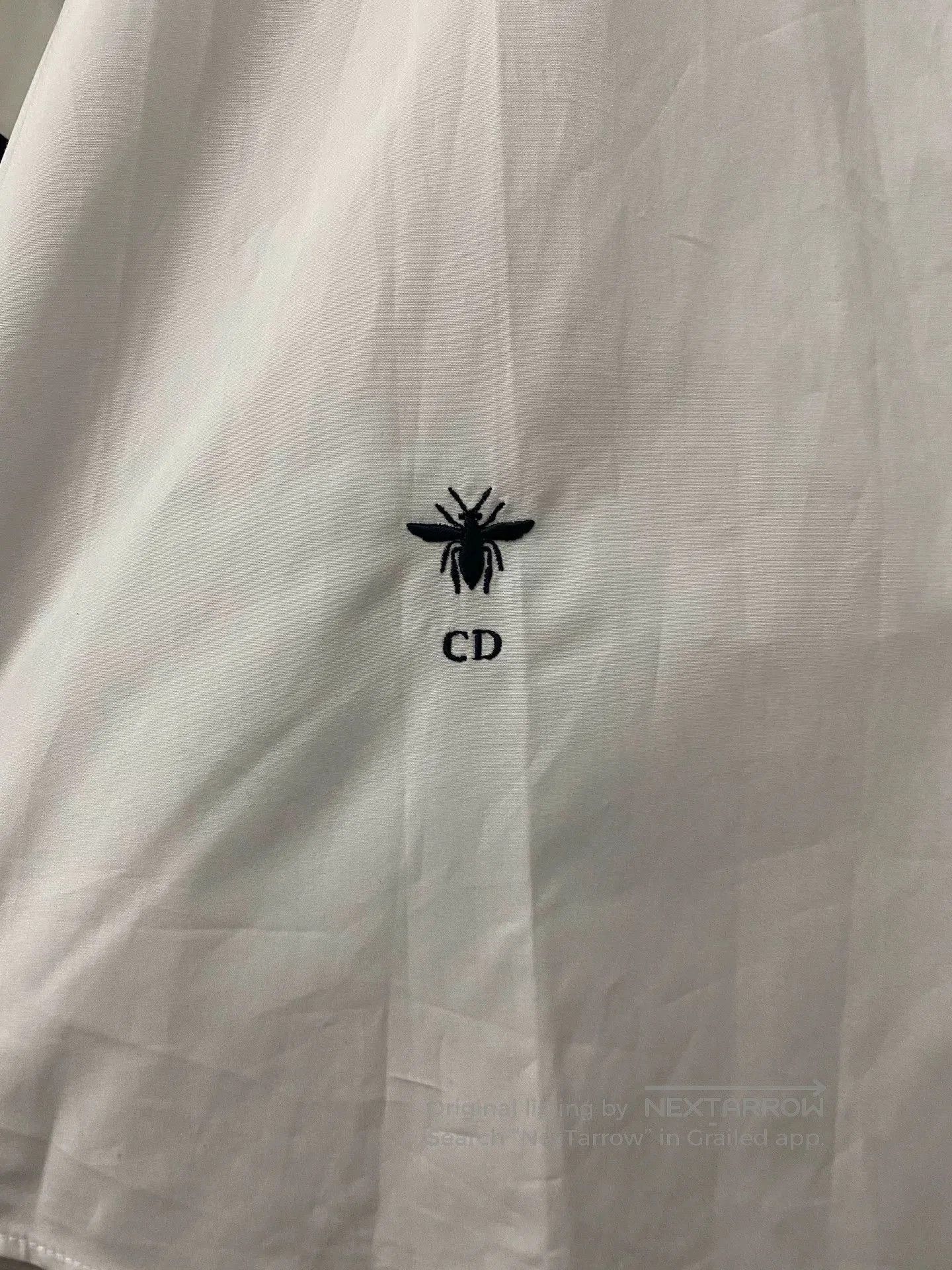 Dior Dior Embroidered Bee Short Sleeve Shirt. Size US M / EU 48-50 / 2 - 5 Thumbnail