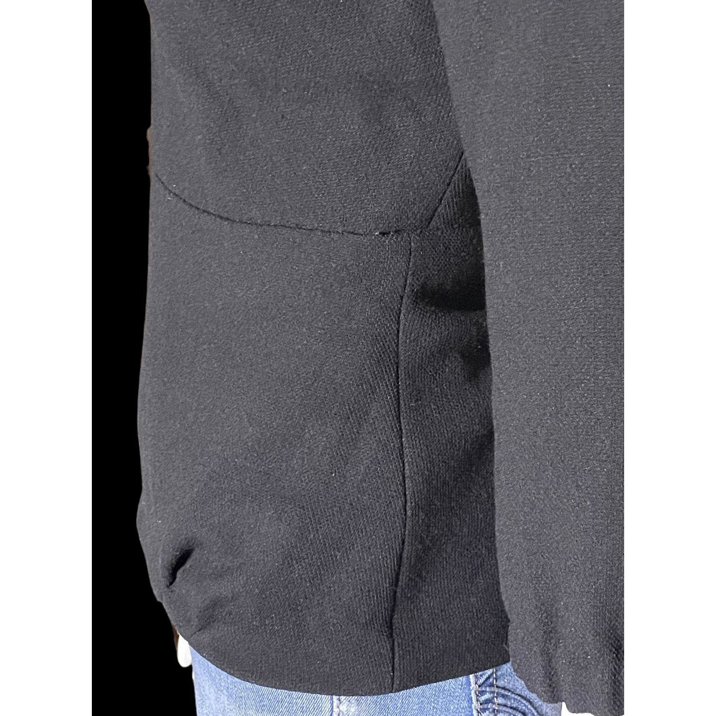 Louis Vuitton 2006 Louis Vuitton Black Wool and Silk Top By Marc Jacob Size XS / US 0-2 / IT 36-38 - 16 Thumbnail