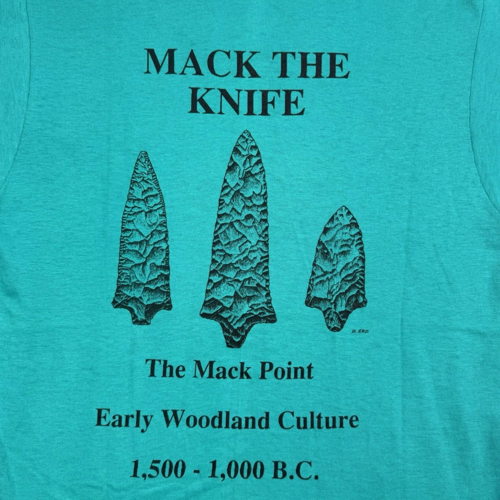 Fruit Of The Loom VINTAGE Fruit of the Loom T-Shirt Adult Small Blue Fossils Artifacts 90s Mens Size US S / EU 44-46 / 1 - 2 Thumbnail