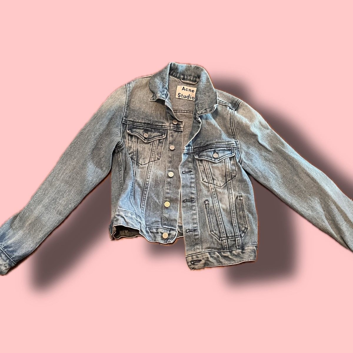 Acne Studios Acne Studios Vintage Denim Jacket Light Blue Wash Size XXS / US 00 / IT 34 - 1 Thumbnail