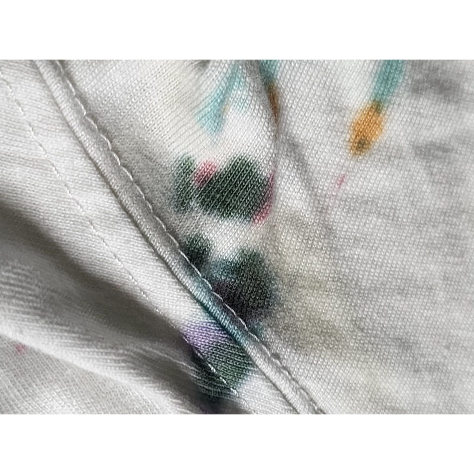 Cotton On COTTON Mens M World Peace Better Together Tie Dye T-Shirt Multicolor Distressed Relaxed Crew Neck Size US M / EU 48-50 / 2 - 6 Thumbnail