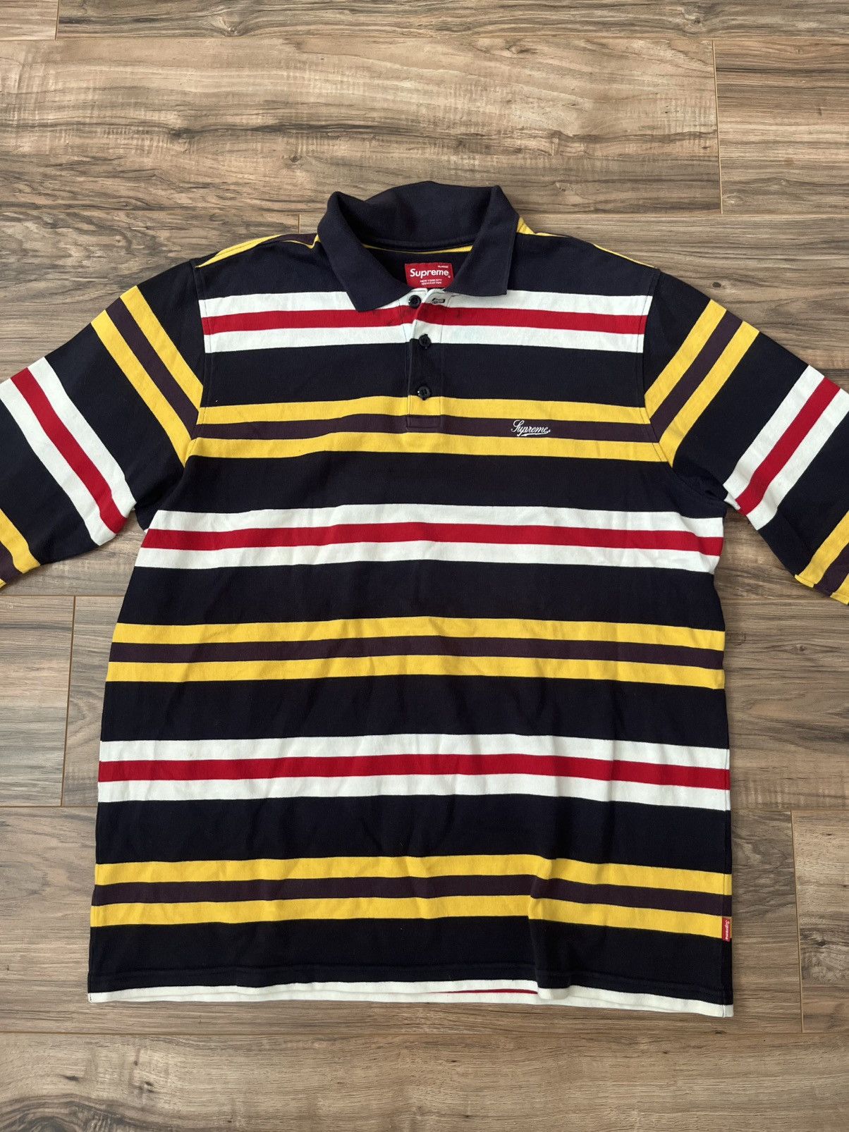 Supreme Supreme Multi Stripe Rugby Size US XL / EU 56 / 4 - 9 Thumbnail