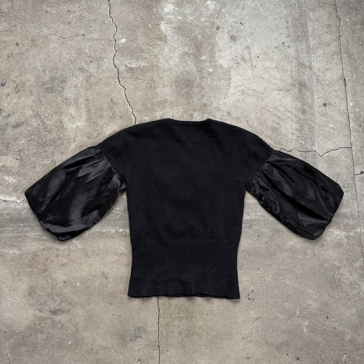 Japanese Brand Y2K Morgan de Toi Black Glam Blouse Size S / US 4 / IT 40 - 2 Thumbnail