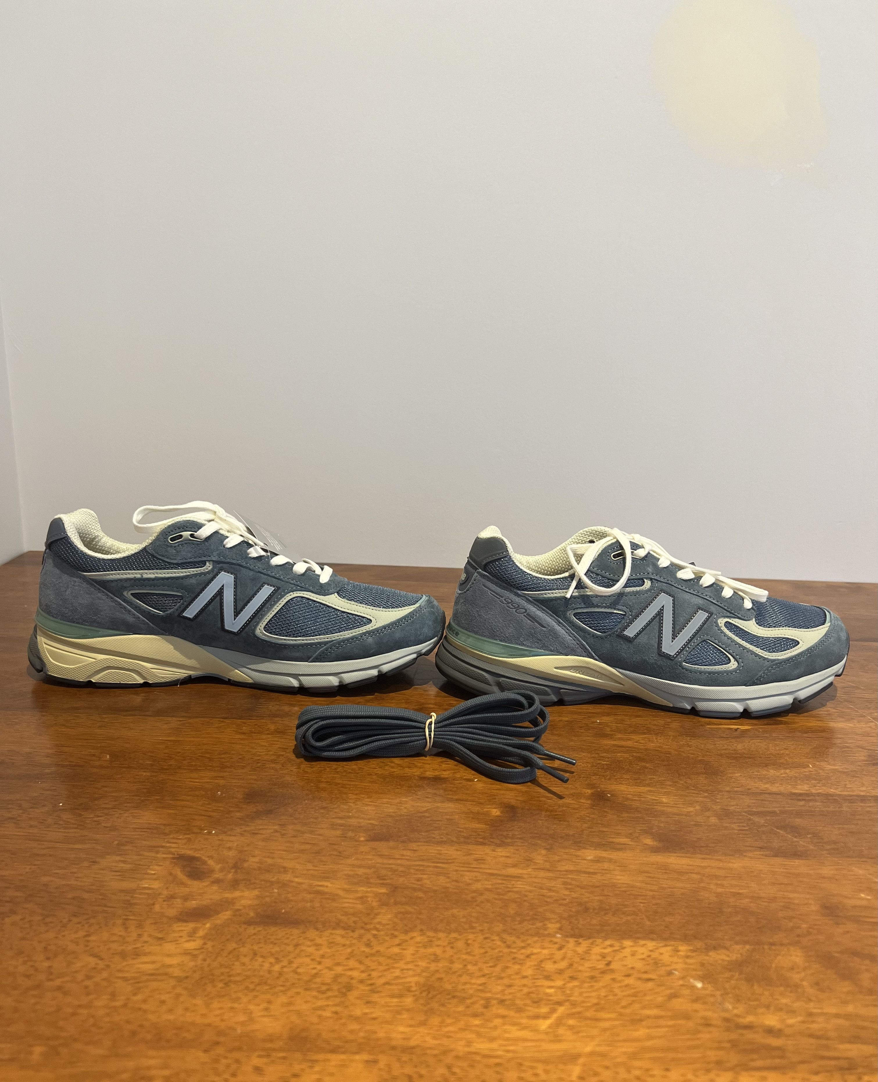 Auralee × New Balance 💚 Auralee x New Balance 990v4 MADE in USA Blue US 11 NEW Size US 11 / EU 44 - 18 Thumbnail