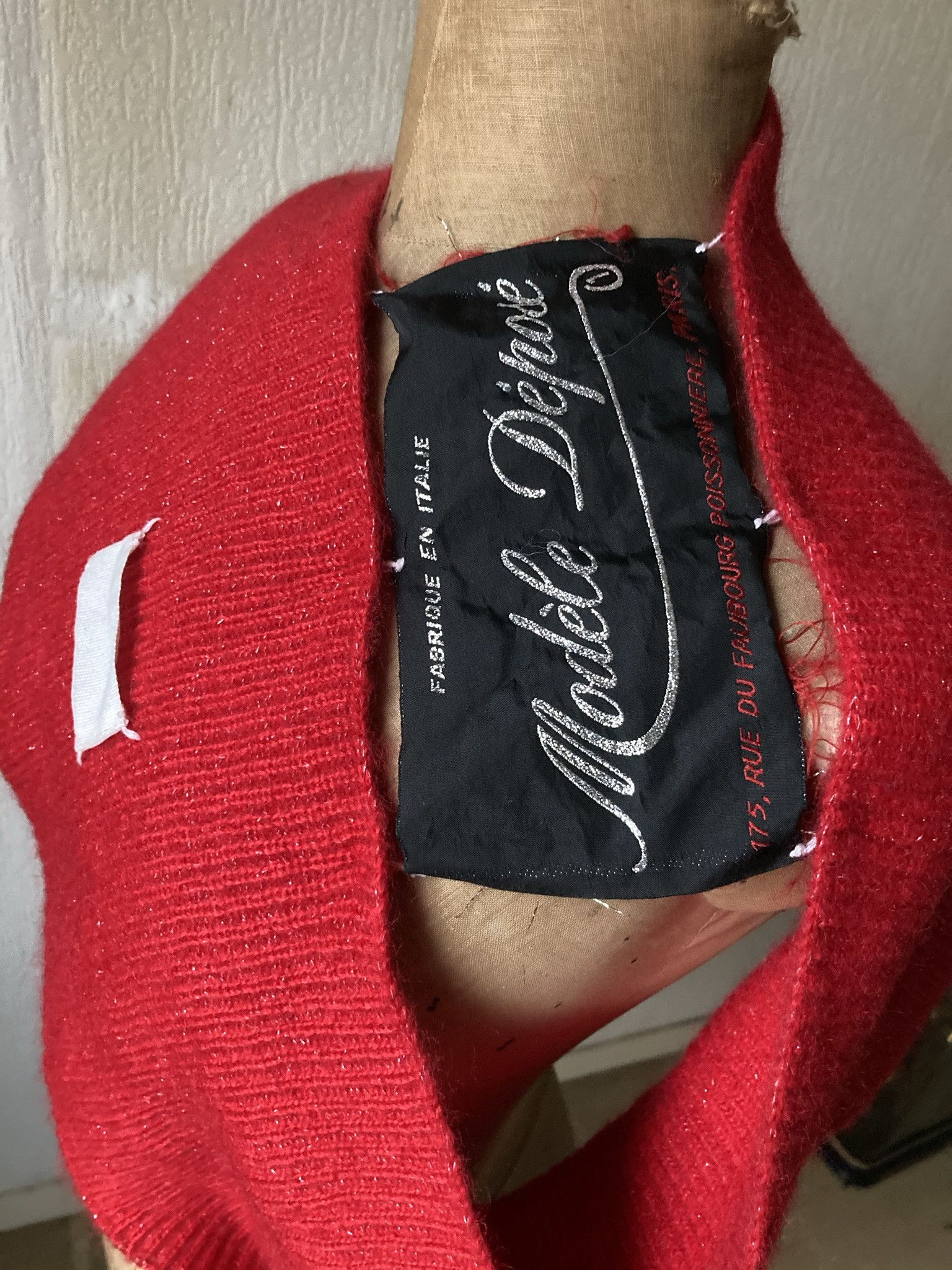 Maison Margiela Martin Margiela Red Mohair Bolero Label Fall 2004 Size M / US 6-8 / IT 42-44 - 6 Thumbnail