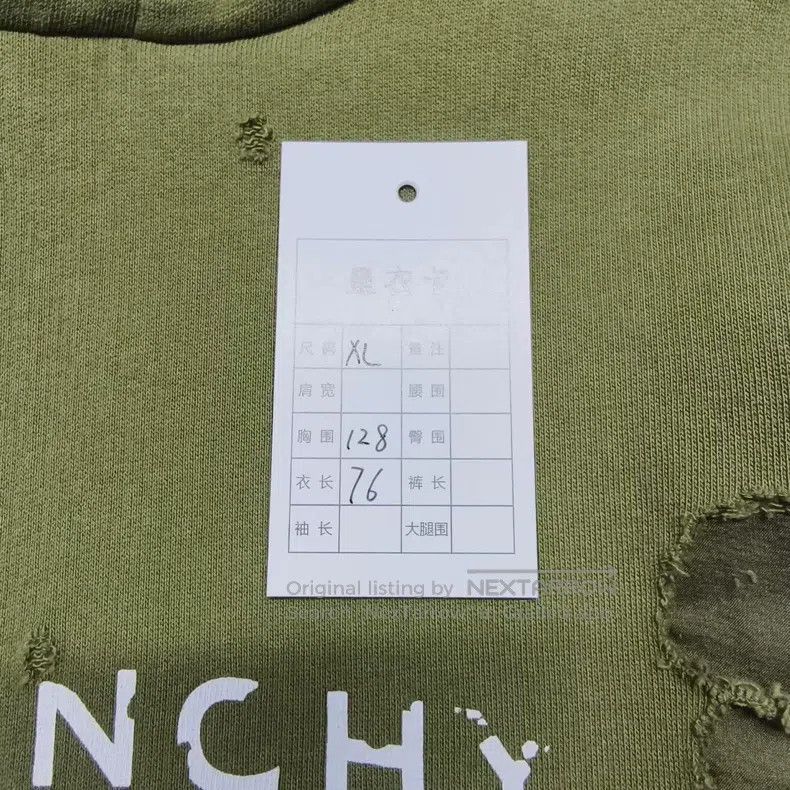 Givenchy Givenchy Color Blocked Letter Printed Hole Hooded Long Sle Size US XL / EU 56 / 4 - 6 Thumbnail