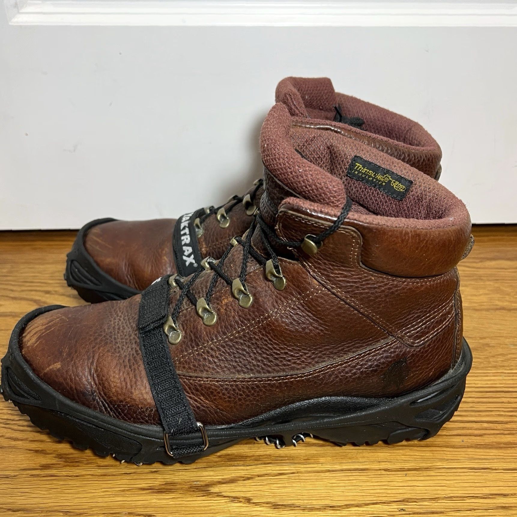 Chippewa Chippewa Sport Utility Boots Men's 11 M Brown Insulated Leather Work Yak Trax Lace Up Mens Size US 11 / EU 44 - 7 Thumbnail