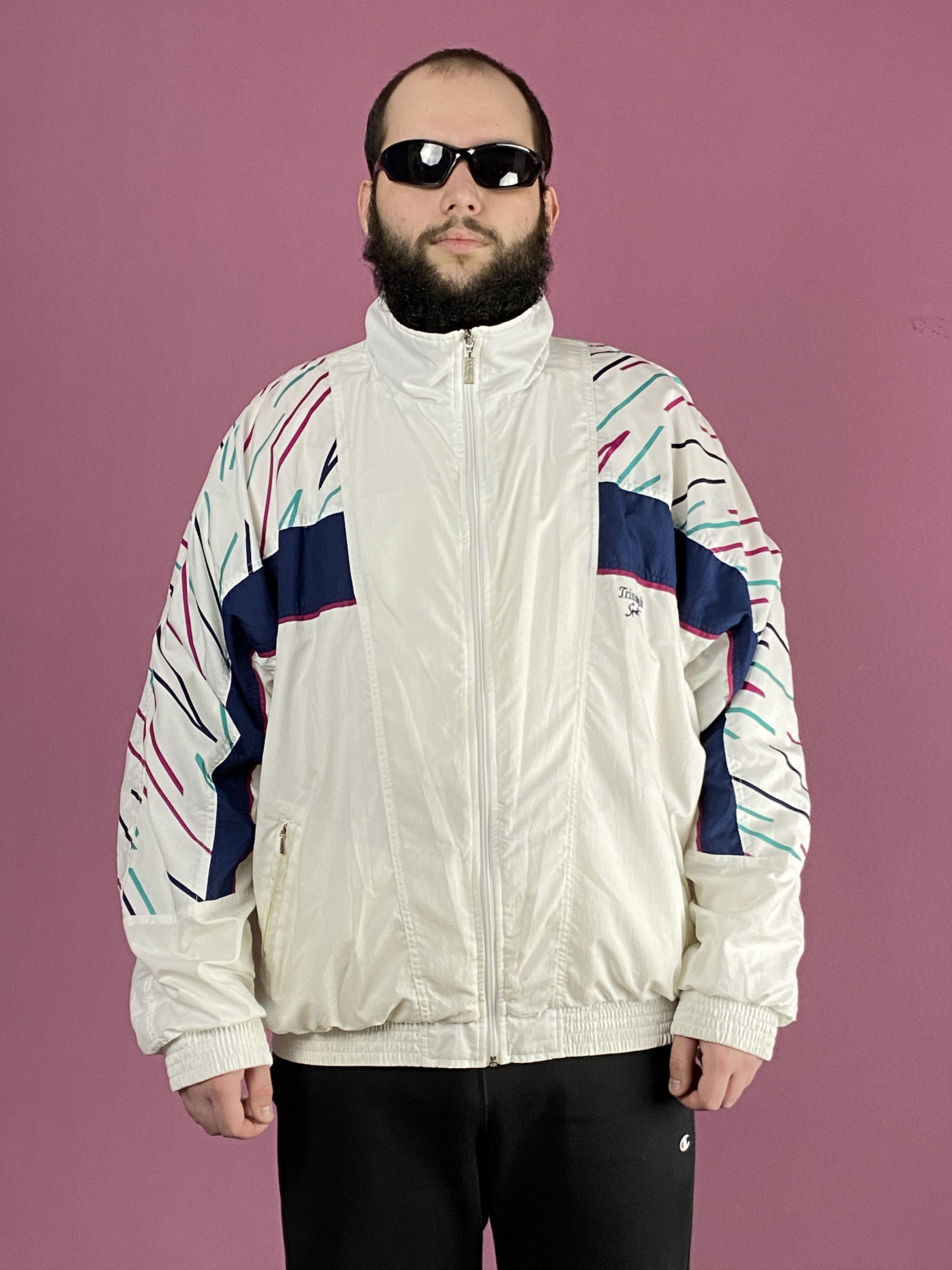 Vintage 90s Vintage Men's Windbreaker Jacket - XL Size US XL / EU 56 / 4 - 1 Thumbnail