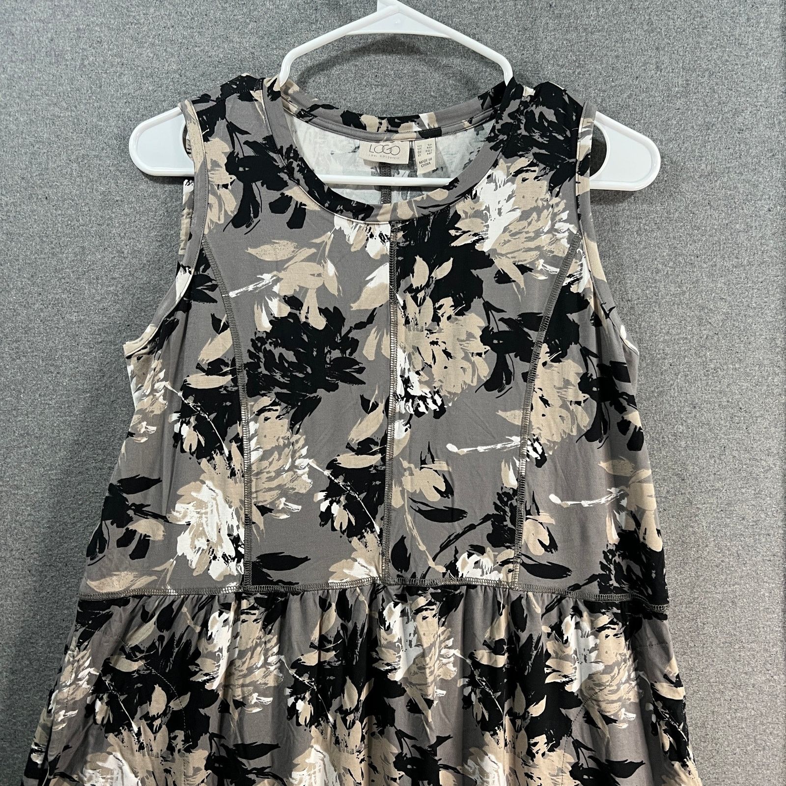 Other LOGO by Lori Goldstein Petite Rayon 230 Hi-Low Hem Dress Size S / US 4 / IT 40 - 4 Thumbnail