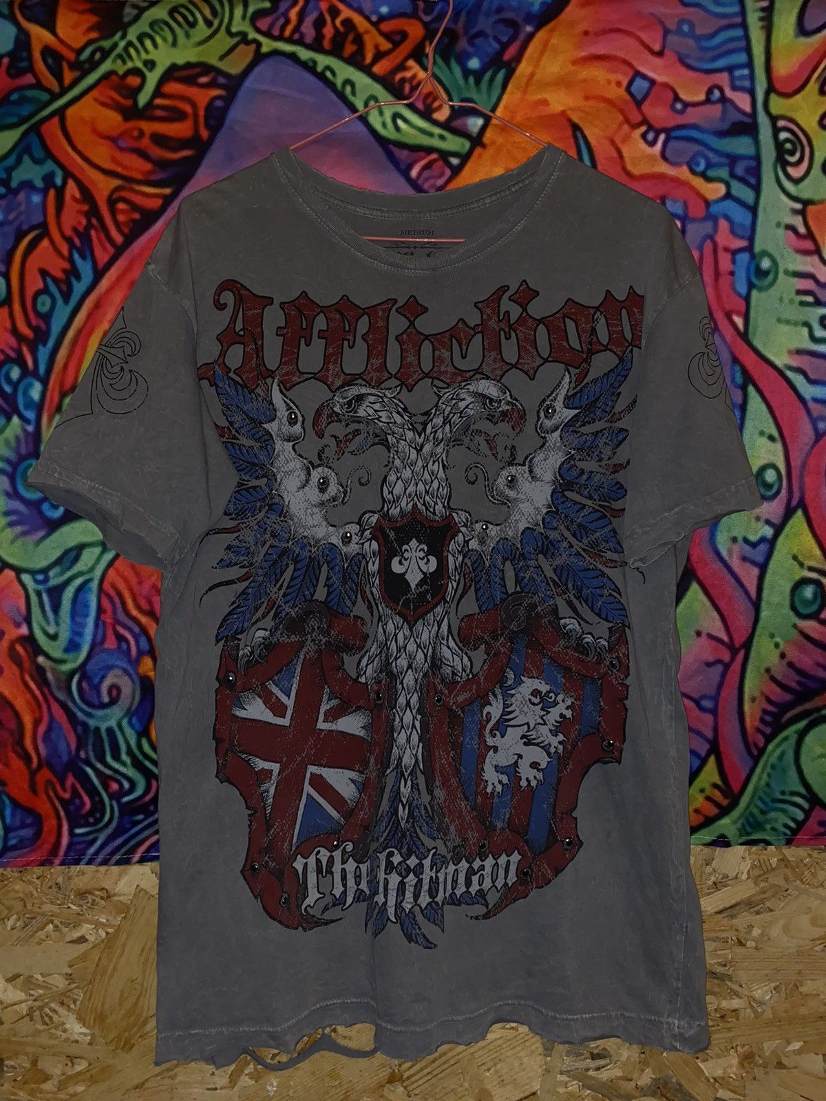 Affliction Avant garde Big Logo Affliction Made in USA T-shirt grey Size US M / EU 48-50 / 2 - 2 Thumbnail