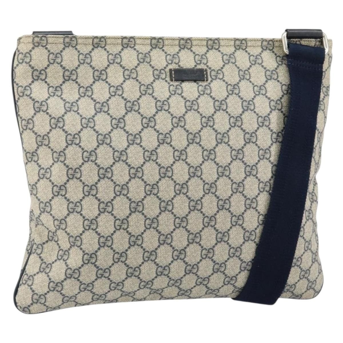 Gucci Gucci Zip Top Messenger Bag GG Coated Canvas Size ONE SIZE - 1 Thumbnail