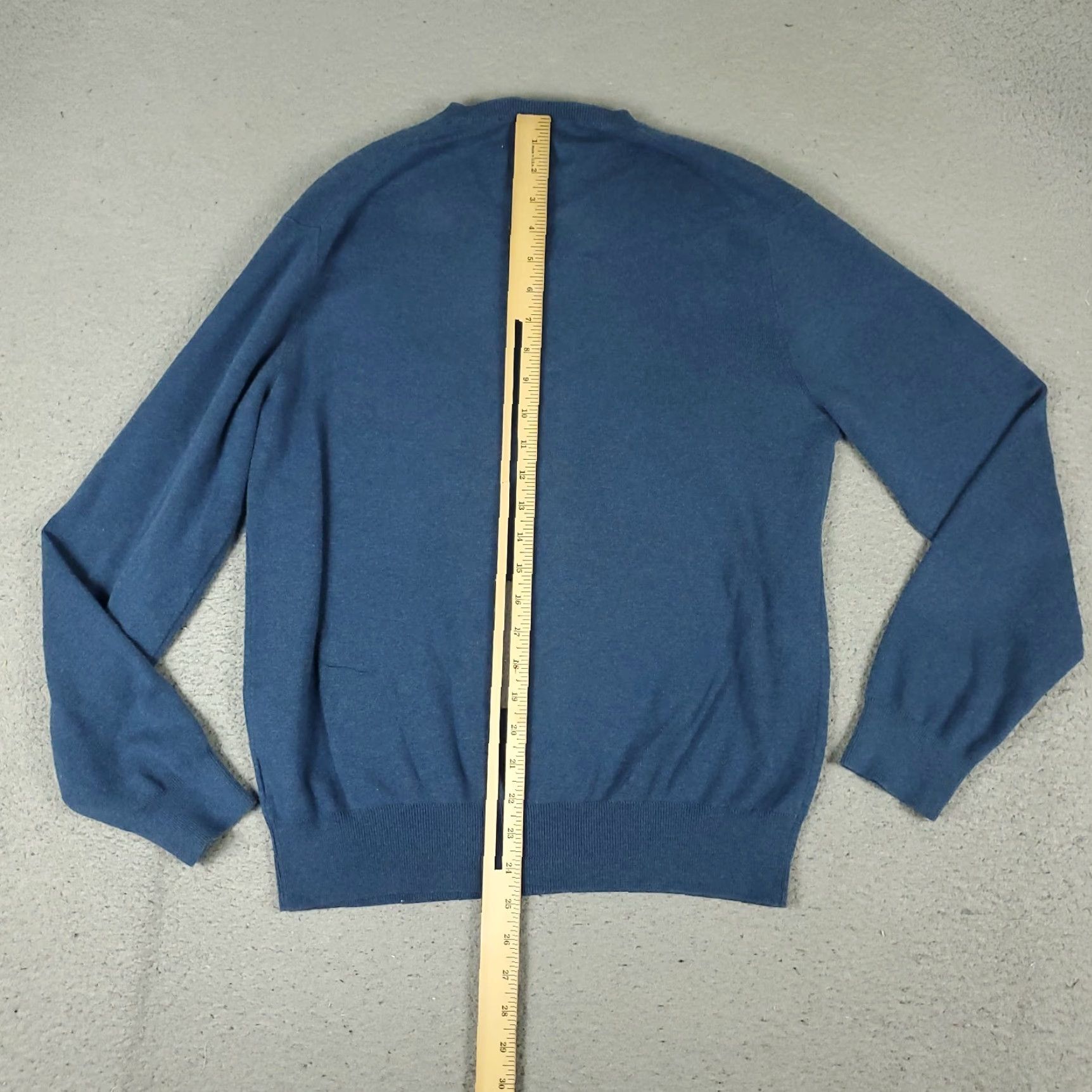 Polo Ralph Lauren Ralph Lauren Sweater Mens Medium Blue Pony V Neck Pullover Sweatshirt Size US M / EU 48-50 / 2 - 6 Thumbnail