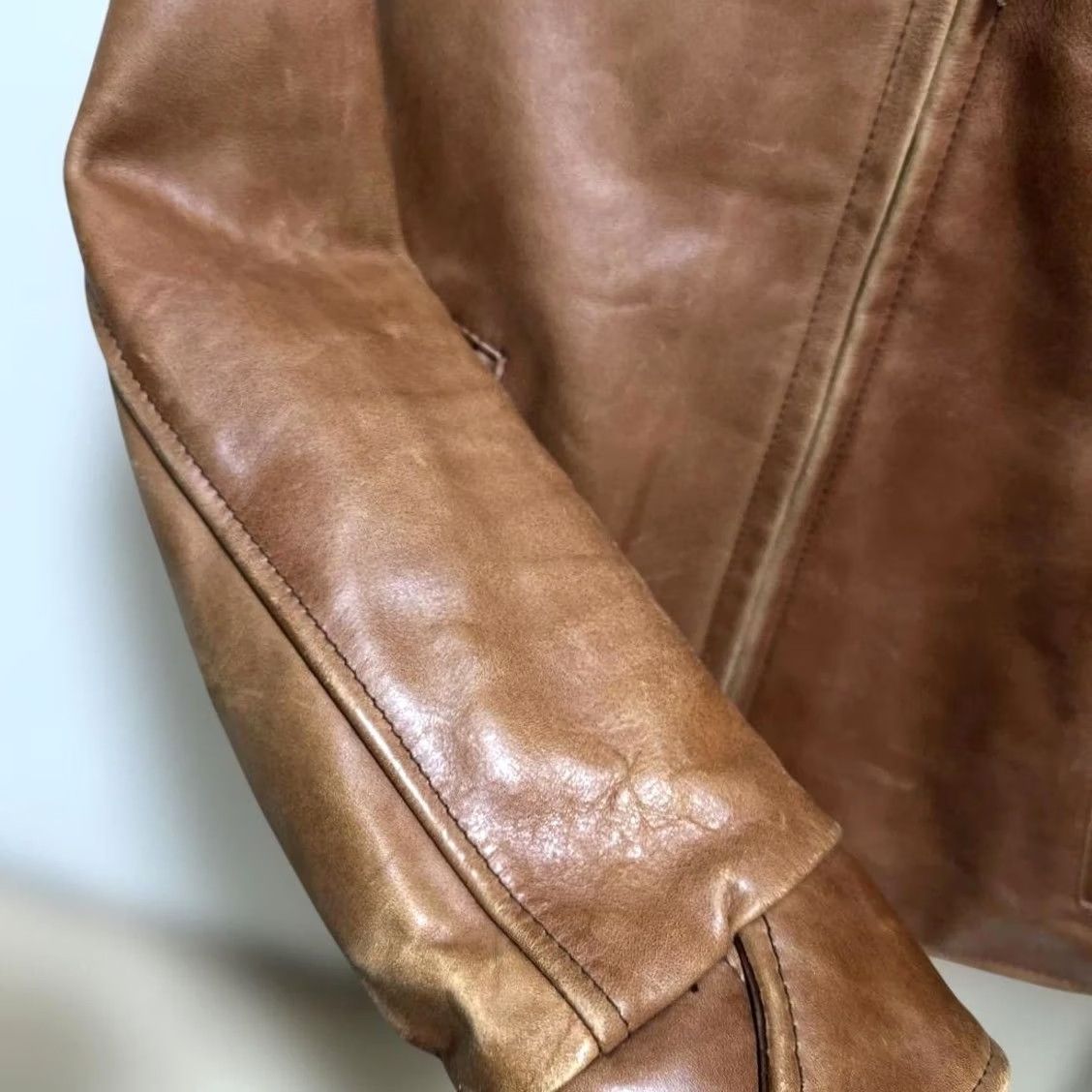 Vintage B-McCOY'S Jacket Leather Size 36 Brown Single Riders Mens 36 Regular TALON Zipper Vintage (if applicable) Size US XXS / EU 40 - 3 Thumbnail