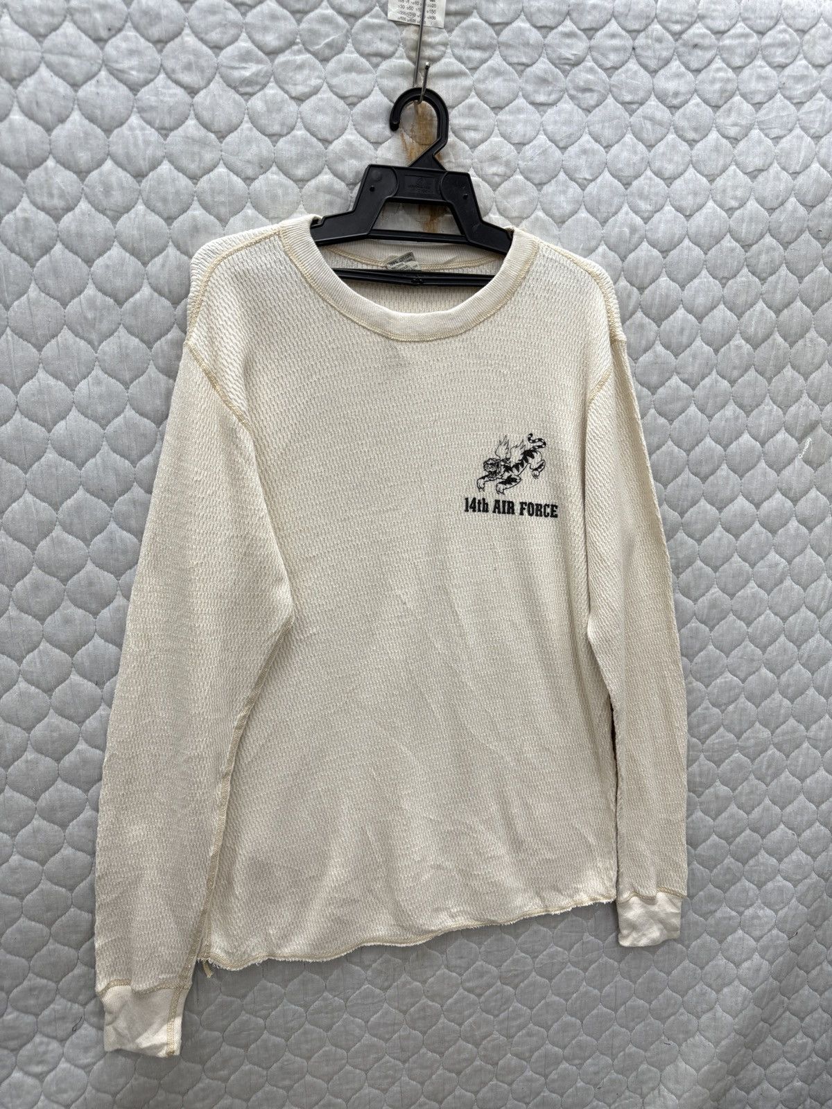 Buzz Rickson's 🔥🔥🔥ARCHIVE BUZZ RICKSONS KNIT 14th AIR FORCE LONGSLEEVE Size US L / EU 52-54 / 3 - 3 Thumbnail