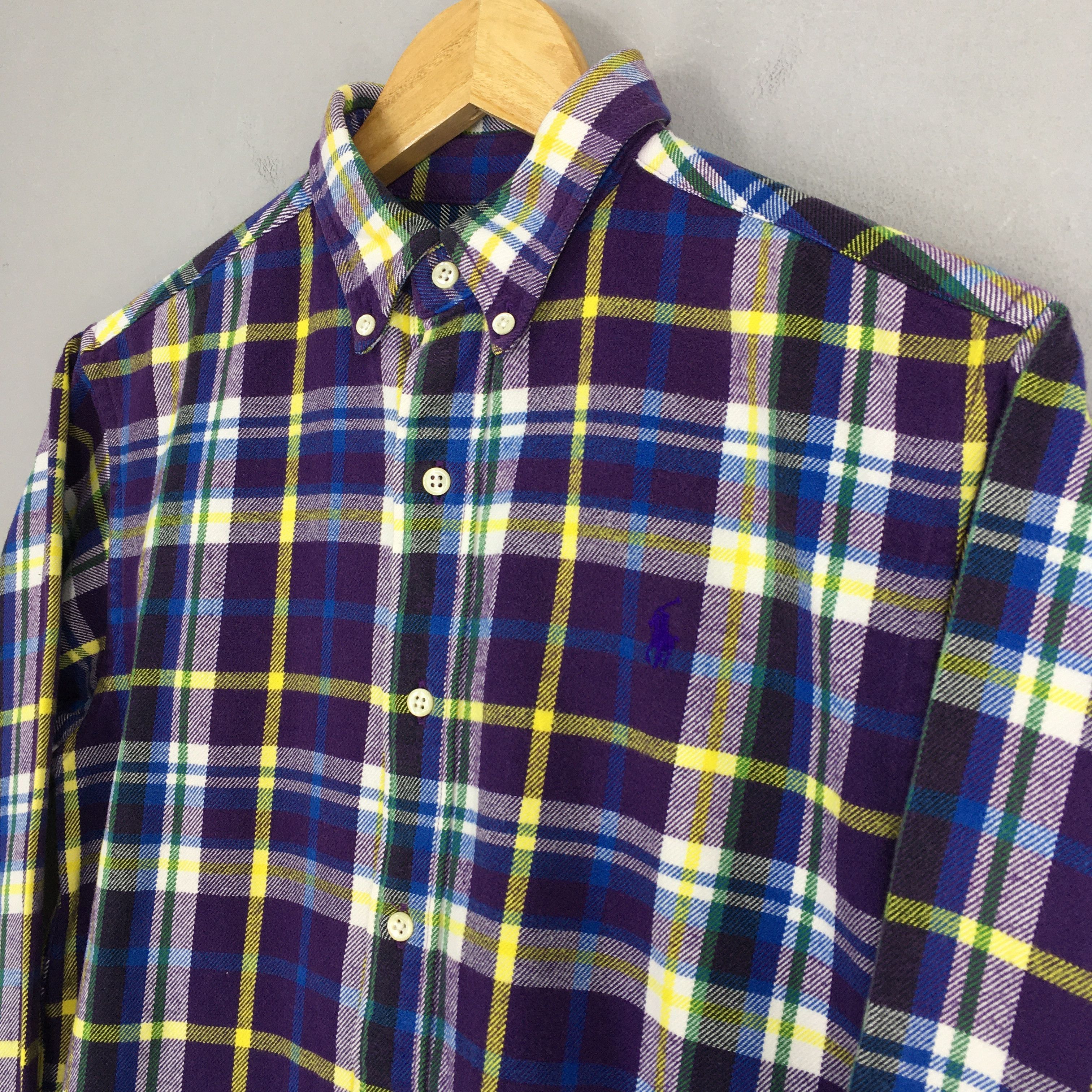 Polo Ralph Lauren Vintage 90's Polo Ralph Lauren Checkered Flannel Shirt S Size US S / EU 44-46 / 1 - 3 Thumbnail