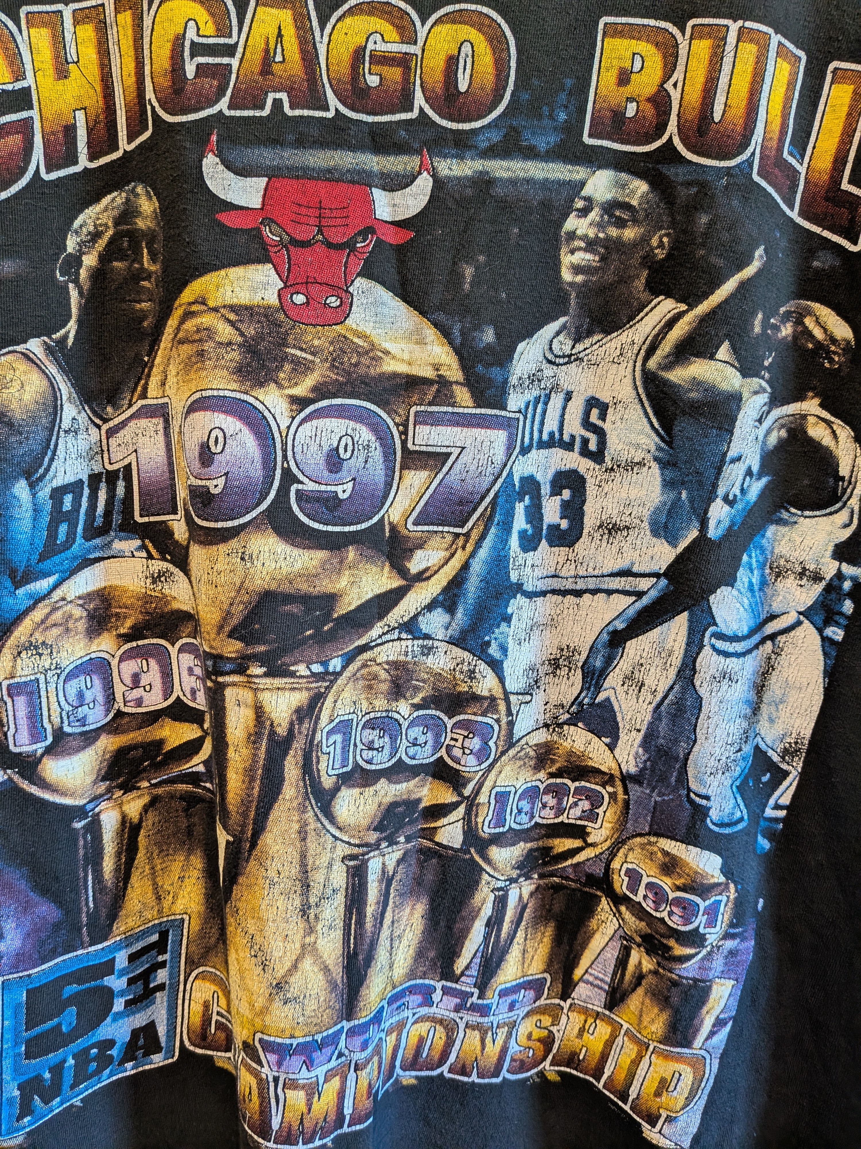 Vintage 1997 Chicago Bulls Raptee Size US XL / EU 56 / 4 - 4 Thumbnail