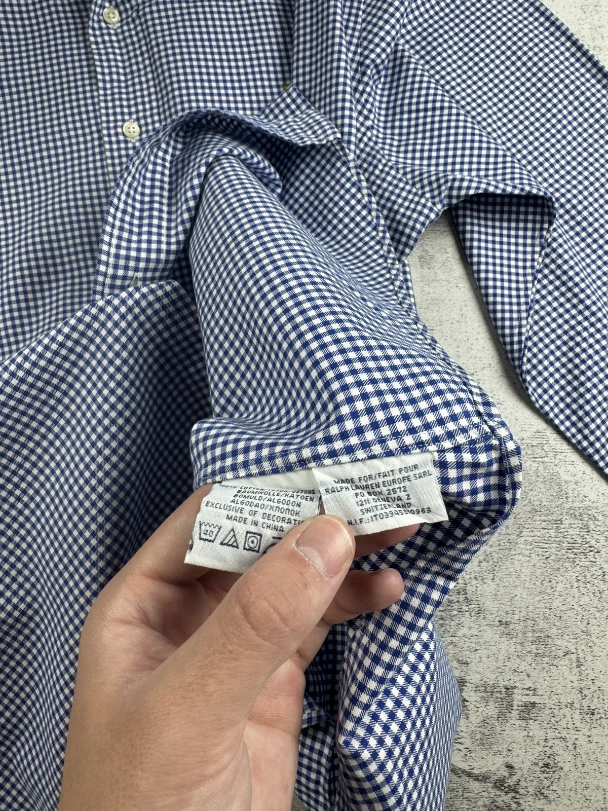 Polo Ralph Lauren Polo Ralph Lauren XL Checked Custom Button Blue Men’s Collar LongSleeve Shirt Size US XL / EU 56 / 4 - 11 Thumbnail