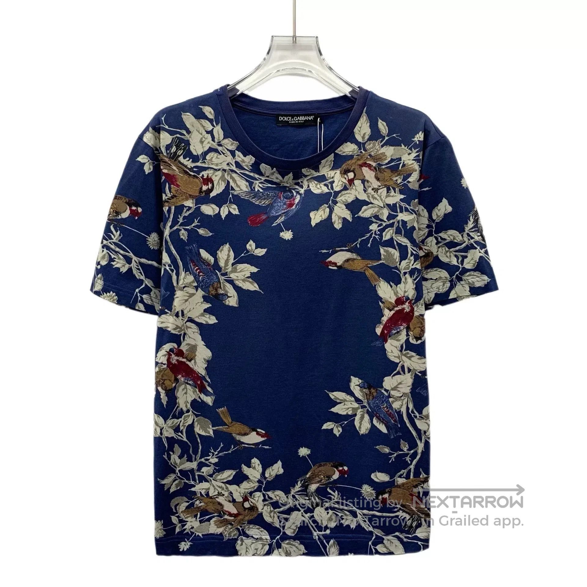 Dolce & Gabbana Dolce Gabbana Floral Bird Print Cotton T. Size US S / EU 44-46 / 1 - 1 Thumbnail