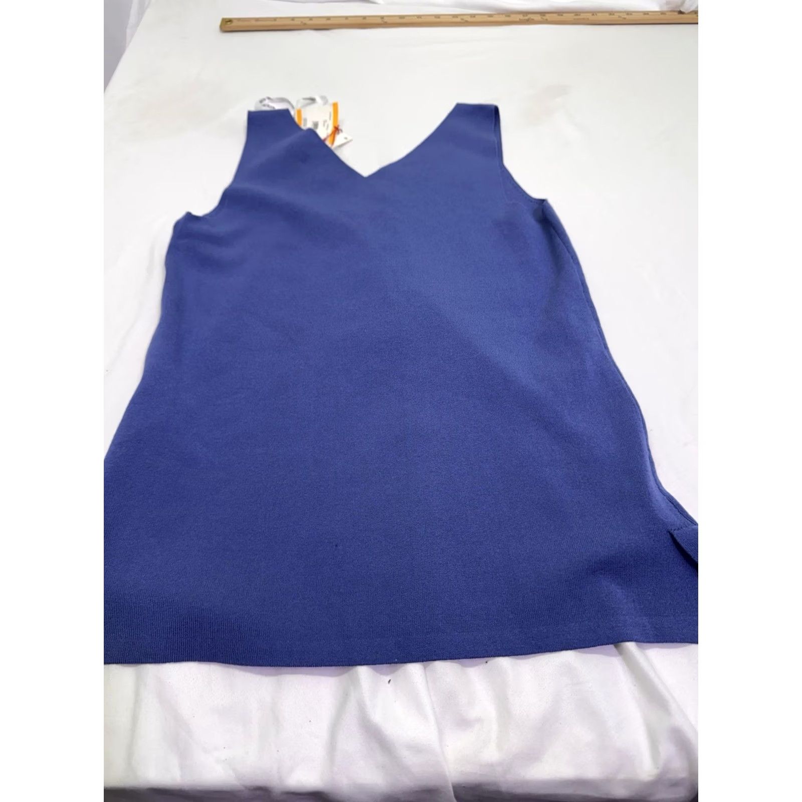 Anne Klein Anne Klein Top Womens S Blue Suit Separates Double Neck Sleeveless Eclipse New Size S / US 4 / IT 40 - 2 Thumbnail