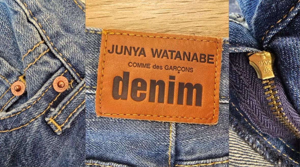 Junya Watanabe Junya Watanabe Patchwork Denim Skirt Size 27" / US 4 / IT 40 - 4 Thumbnail