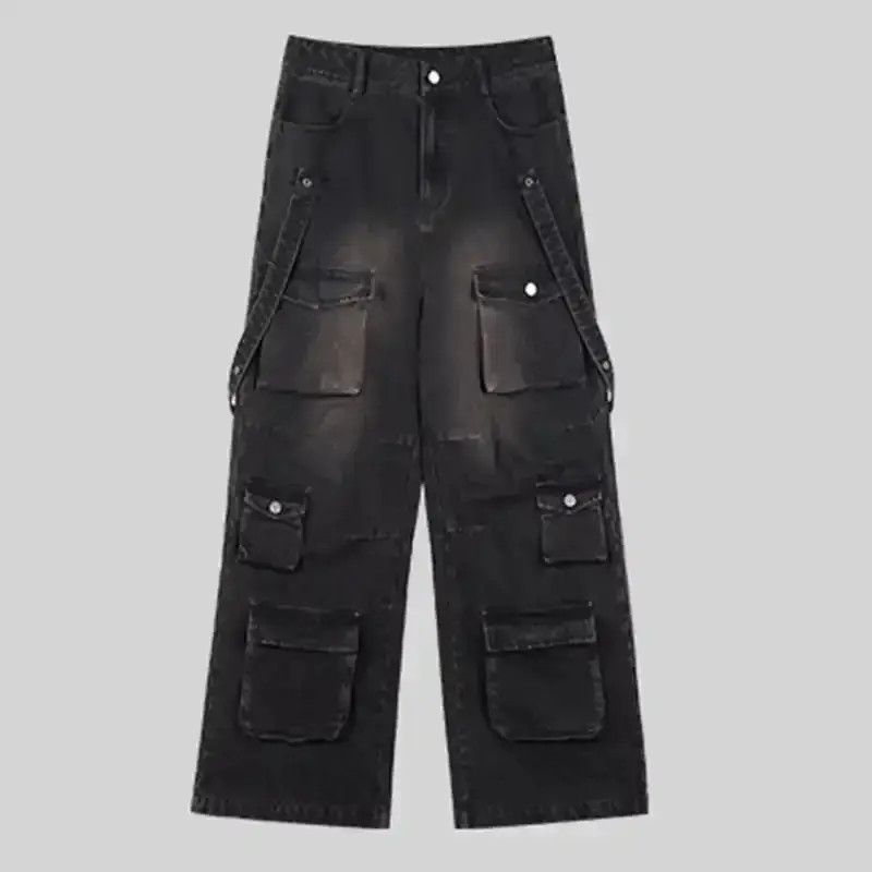 Japanese Brand Straight Techwear Denim Handsome Pants Size US 32 / EU 48 - 5 Thumbnail