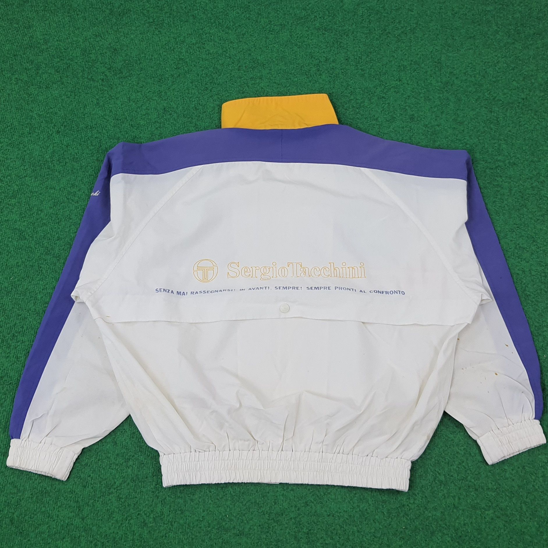 Sergio Tacchini × Vintage Vintage Sergio Tacchini Designer Jacket C221N7 Size US L / EU 52-54 / 3 - 3 Thumbnail