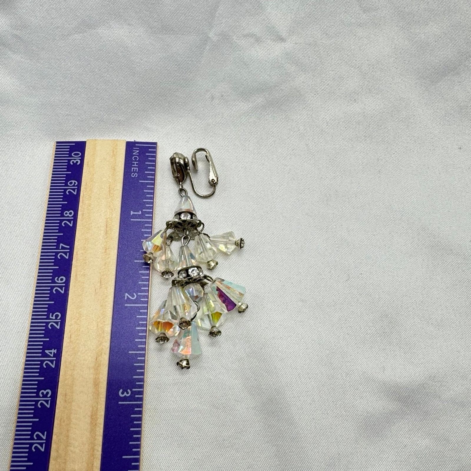 NBDN Nobrandedon VTG Aurora borealis crystal earrings Size ONE SIZE - 2 Thumbnail